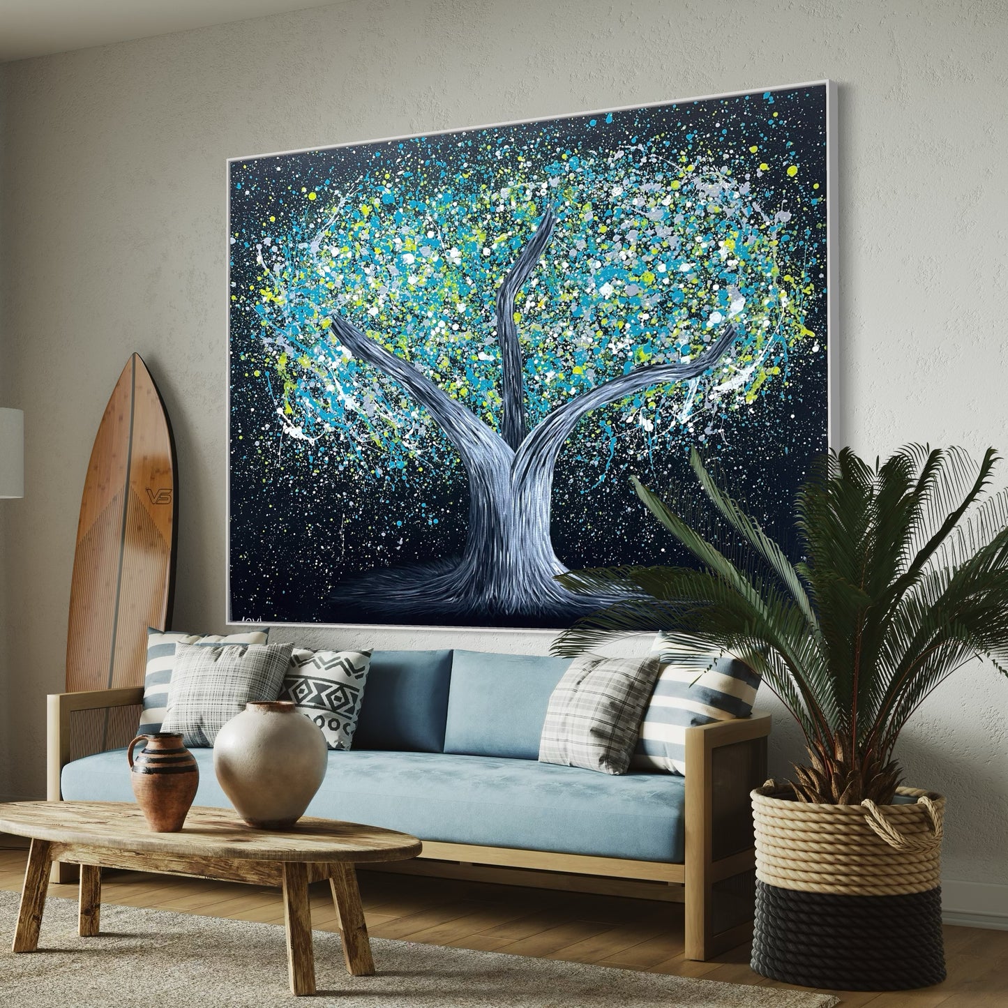 ORIGINAL ARTWORK - Tree of Heppines - Glow in The Dark