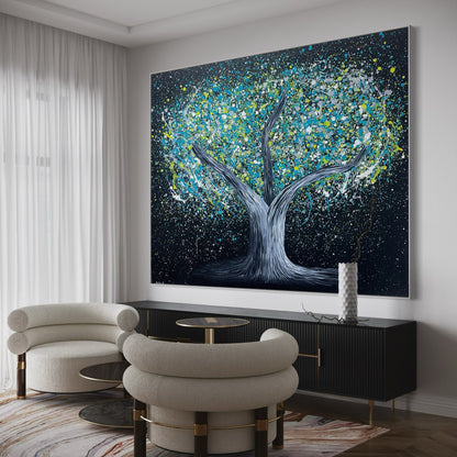 ORIGINAL ARTWORK - Tree of Heppines - Glow in The Dark