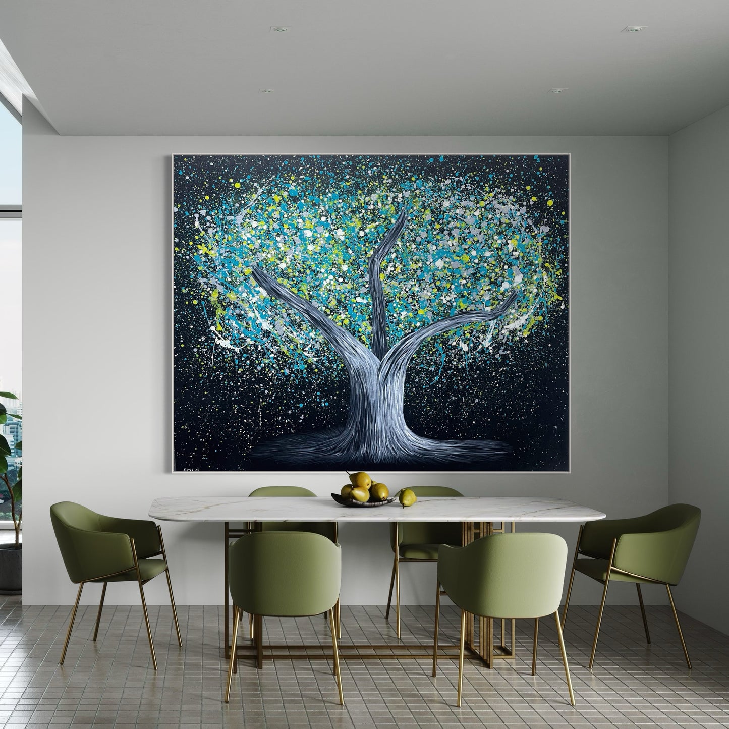 ORIGINAL ARTWORK - Tree of Heppines - Glow in The Dark