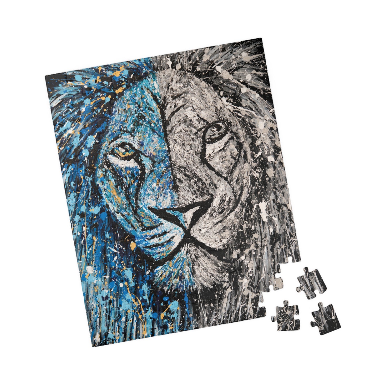 Puzzle - Blue & white intensity