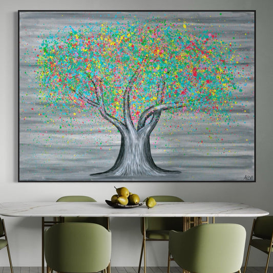 Tree Of Happiness - Colorful Fruits