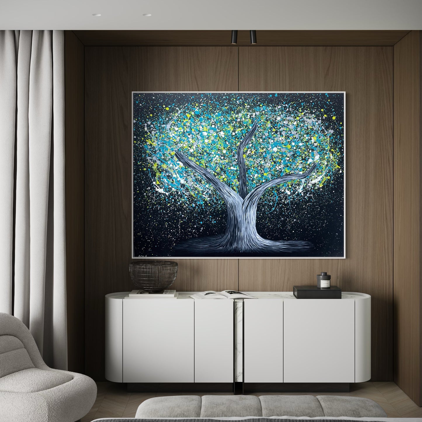 ORIGINAL ARTWORK - Tree of Heppines - Glow in The Dark