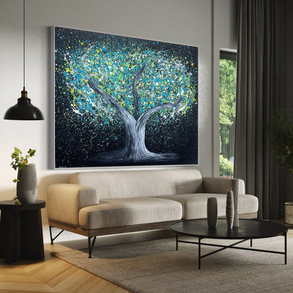 ORIGINAL ARTWORK - Tree of Heppines - Glow in The Dark