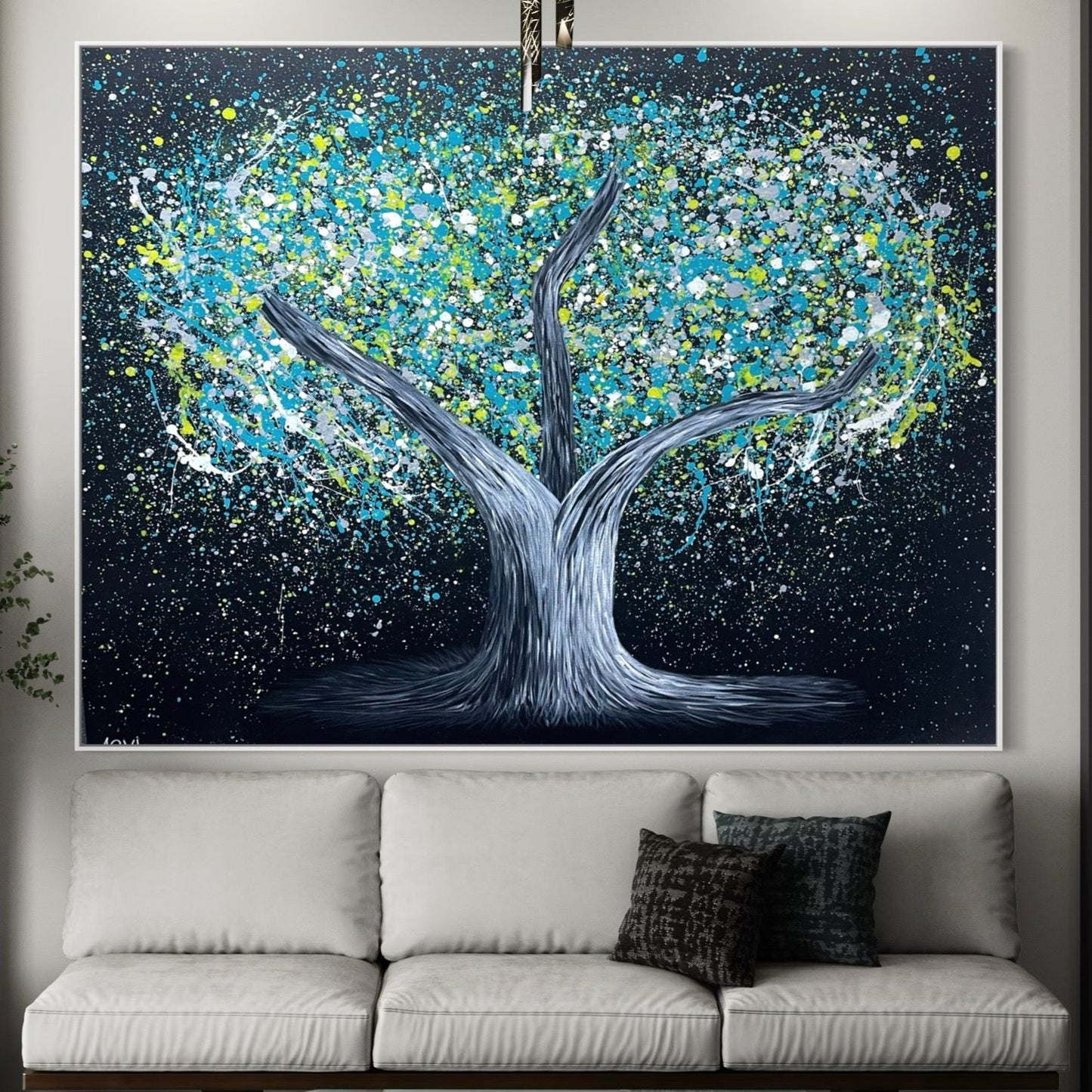 ORIGINAL ARTWORK - Tree of Heppines - Glow in The Dark