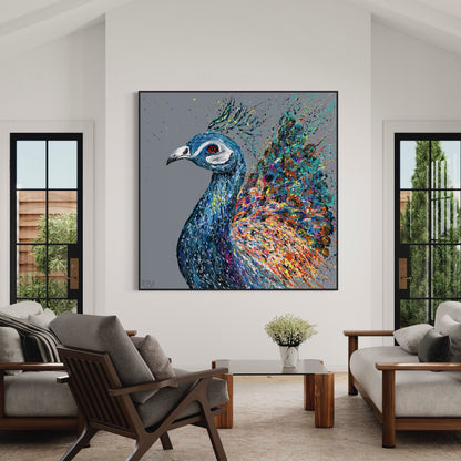 A noble peacock
