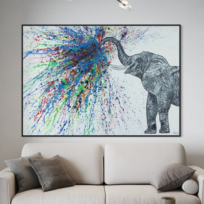 Limited Edition Print - An Elephant Blows