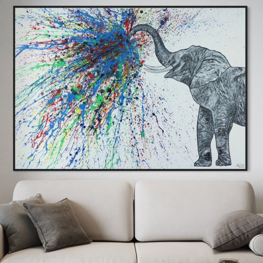 Limited Edition Print - An Elephant Blows