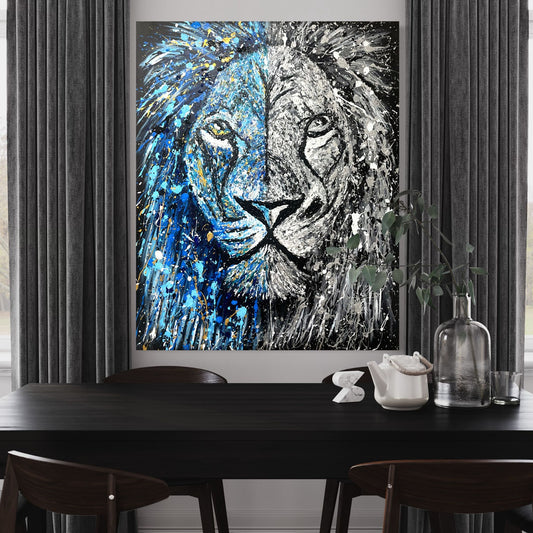 ORIGINAL ARTWORK - BLUE AND WHITE INTENSITY