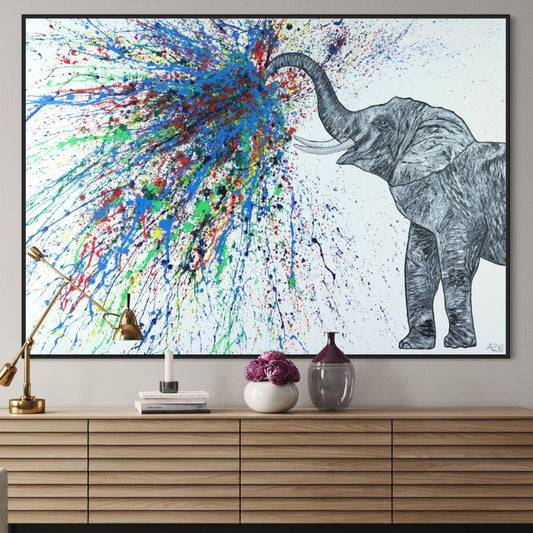 ORIGINAL ARTWORK - An Elephant Blows