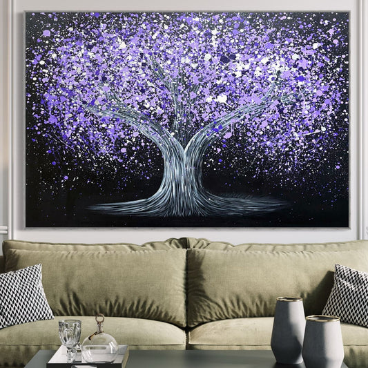 ORIGINAL ARTWORK - Tree of Happiness - Tranquil Purple